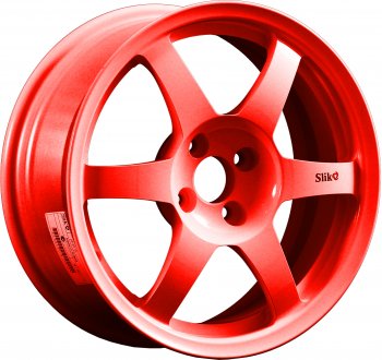 9 849 р. Кованый диск Slik Classik 6.5x16 (Candy алый)   (Цвет: Candy алый)  с доставкой в г. Кемерово. Увеличить фотографию 1
