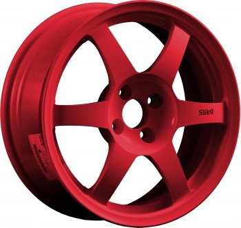 9 849 р. Кованый диск Slik Classik 6.5x16 (Candy красный)   (Цвет: Candy красный)  с доставкой в г. Кемерово. Увеличить фотографию 1