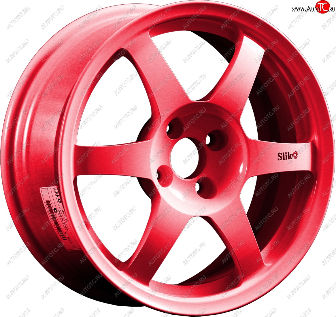 9 849 р. Кованый диск Slik Classik 6.5x16 (Candy рубиновый)   (Цвет: Candy рубиновый)  с доставкой в г. Кемерово