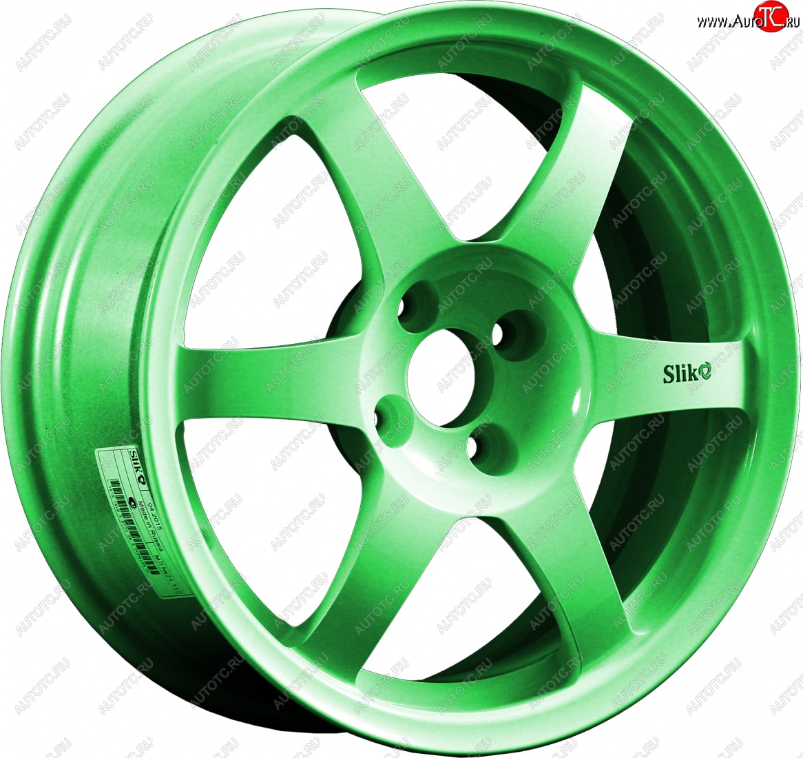9 849 р. Кованый диск Slik Classik 6.5x16 (RAL 6038 ярко-зеленый)   (Цвет: RAL 6038 ярко-зеленый)  с доставкой в г. Кемерово