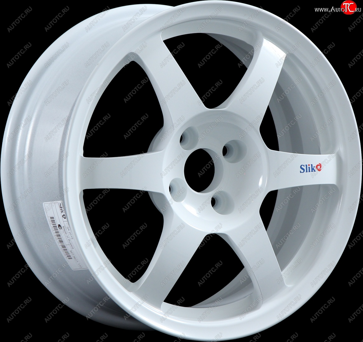 9 849 р. Кованый диск Slik Classik 6.5x16 (Белый)   (Цвет: Белый)  с доставкой в г. Кемерово