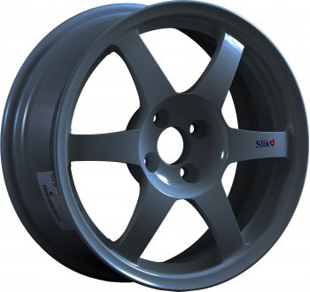 9 849 р. Кованый диск Slik Classik 6.5x16 (Металлик графит матовый)   (Цвет: Металлик графит матовый)  с доставкой в г. Кемерово. Увеличить фотографию 1