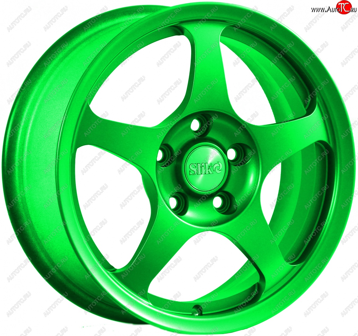 10 999 р. Кованый диск Slik classik R16x6.5 (RAL 6038 ярко зеленый) 6.5x16   (Цвет: RAL 6038 ярко зеленый)  с доставкой в г. Кемерово