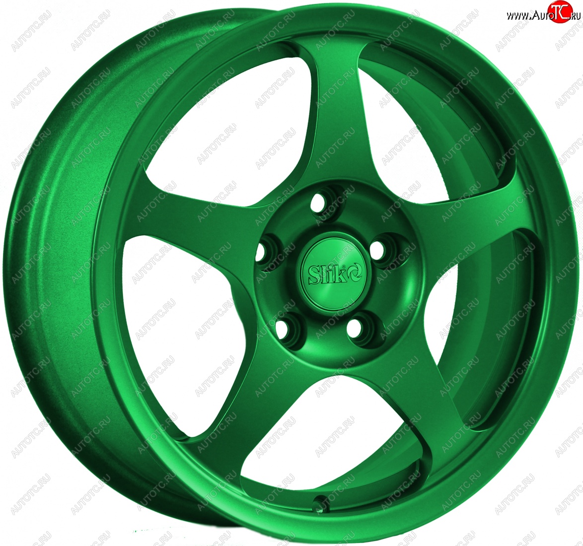 10 999 р. Кованый диск Slik classik R16x6.5 Зеленый (GREEN) 6.5x16   (Цвет: GREEN)  с доставкой в г. Кемерово