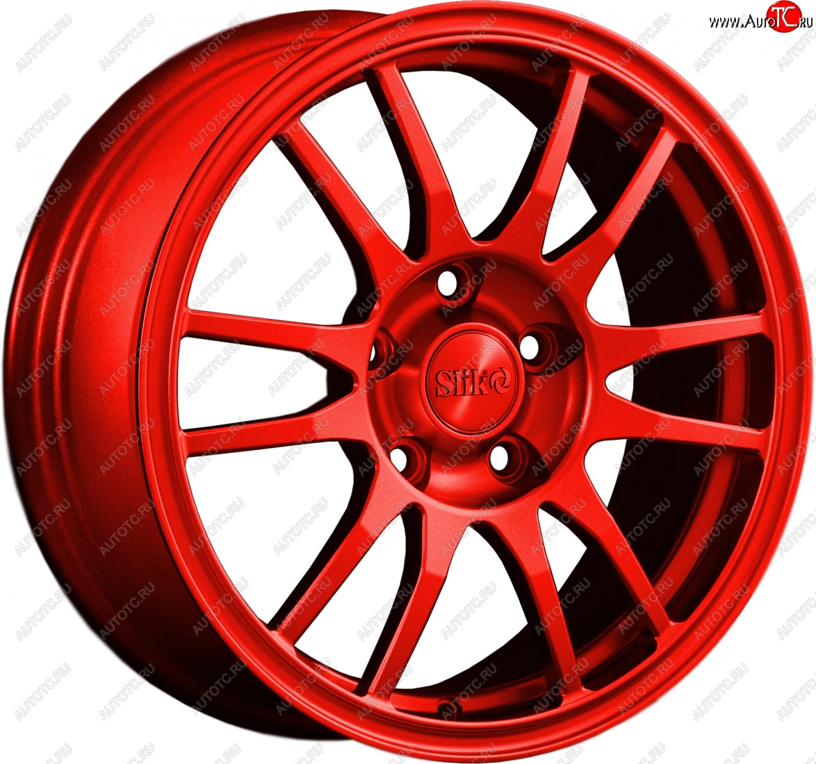 12 949 р. Кованый диск Slik classik R16x6.5 Красный (RED) 6.5x16   (Цвет: RED)  с доставкой в г. Кемерово