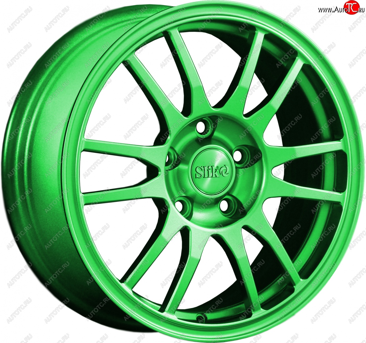 12 949 р. Кованый диск Slik classik R16x6.5 RAL 6038 ярко-зеленый 6.5x16   (Цвет: RAL 6038 ярко-зеленый 6.5x16)  с доставкой в г. Кемерово