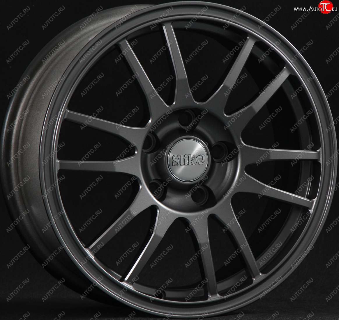 12 949 р. Кованый диск Slik classik R16x6.5 Графит матовый (GRF2) 6.5x16   (Цвет: GRF2)  с доставкой в г. Кемерово
