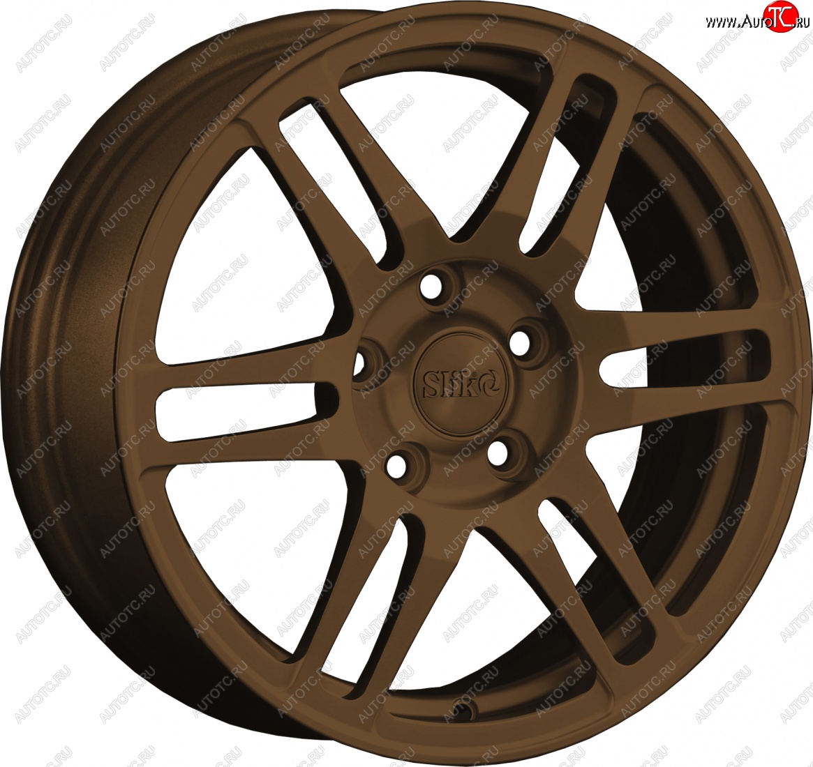 12 949 р. Кованый диск Slik classik R16x6.5 Коньячная бронза. Матовый (MBRZCGN) 6.5x16   (Цвет: MBRZCGN)  с доставкой в г. Кемерово