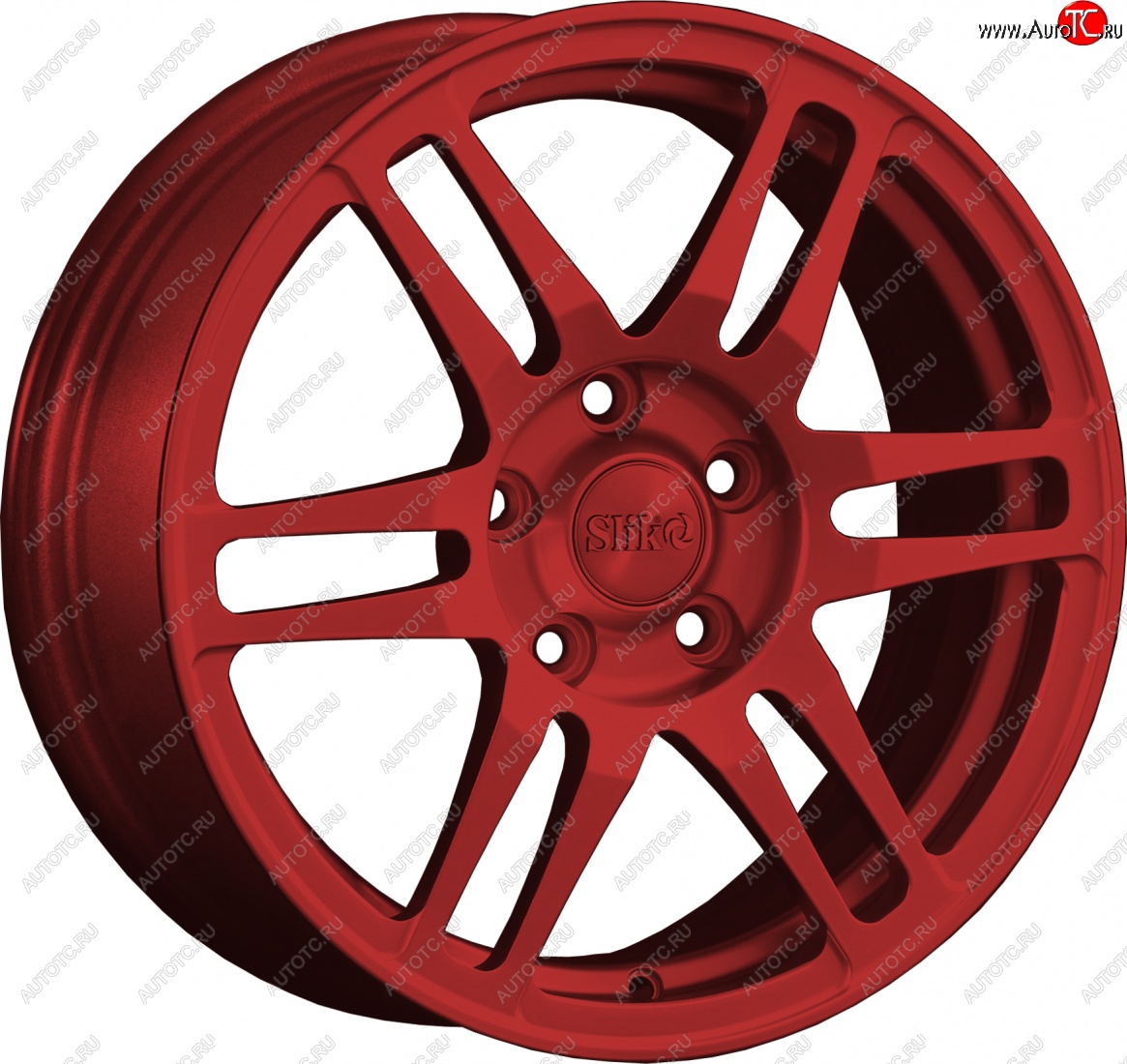 12 949 р. Кованый диск Slik classik R16x6.5 Красный (RED) 6.5x16   (Цвет: RED)  с доставкой в г. Кемерово