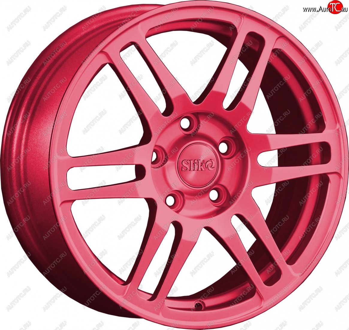 12 949 р. Кованый диск Slik classik R16x6.5 Candy RUBIN рубиновый 6.5x16   (Цвет: Candy RUBIN рубиновый 6.5x16)  с доставкой в г. Кемерово