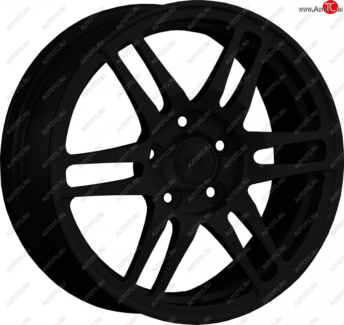 12 949 р. Кованый диск Slik classik R16x6.5 Черный глянцевый (BK) 6.5x16   (Цвет: BK)  с доставкой в г. Кемерово