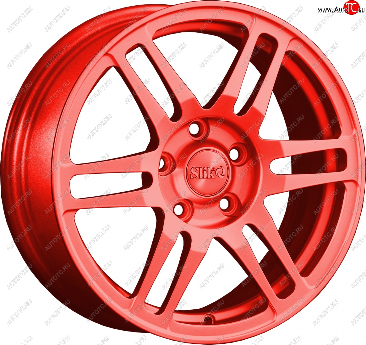 12 949 р. Кованый диск Slik classik R16x6.5 RAL 3026 ярко-алый 6.5x16 технику из списка применимости (Цвет: RAL 3026 ярко-алый 6.5x16)  с доставкой в г. Кемерово