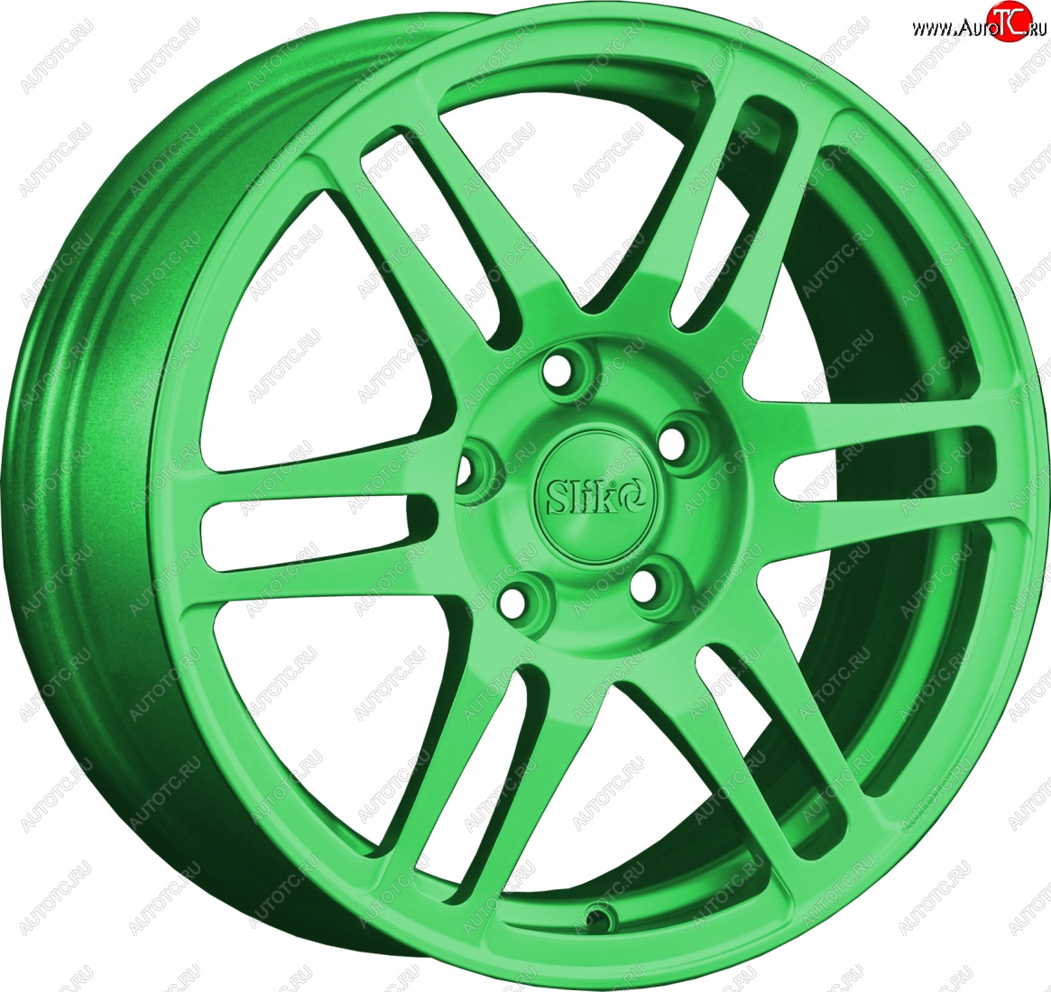 12 949 р. Кованый диск Slik classik R16x6.5 RAL 6038 ярко-зеленый 6.5x16 технику из списка применимости (Цвет: RAL 6038 ярко-зеленый 6.5x16)  с доставкой в г. Кемерово