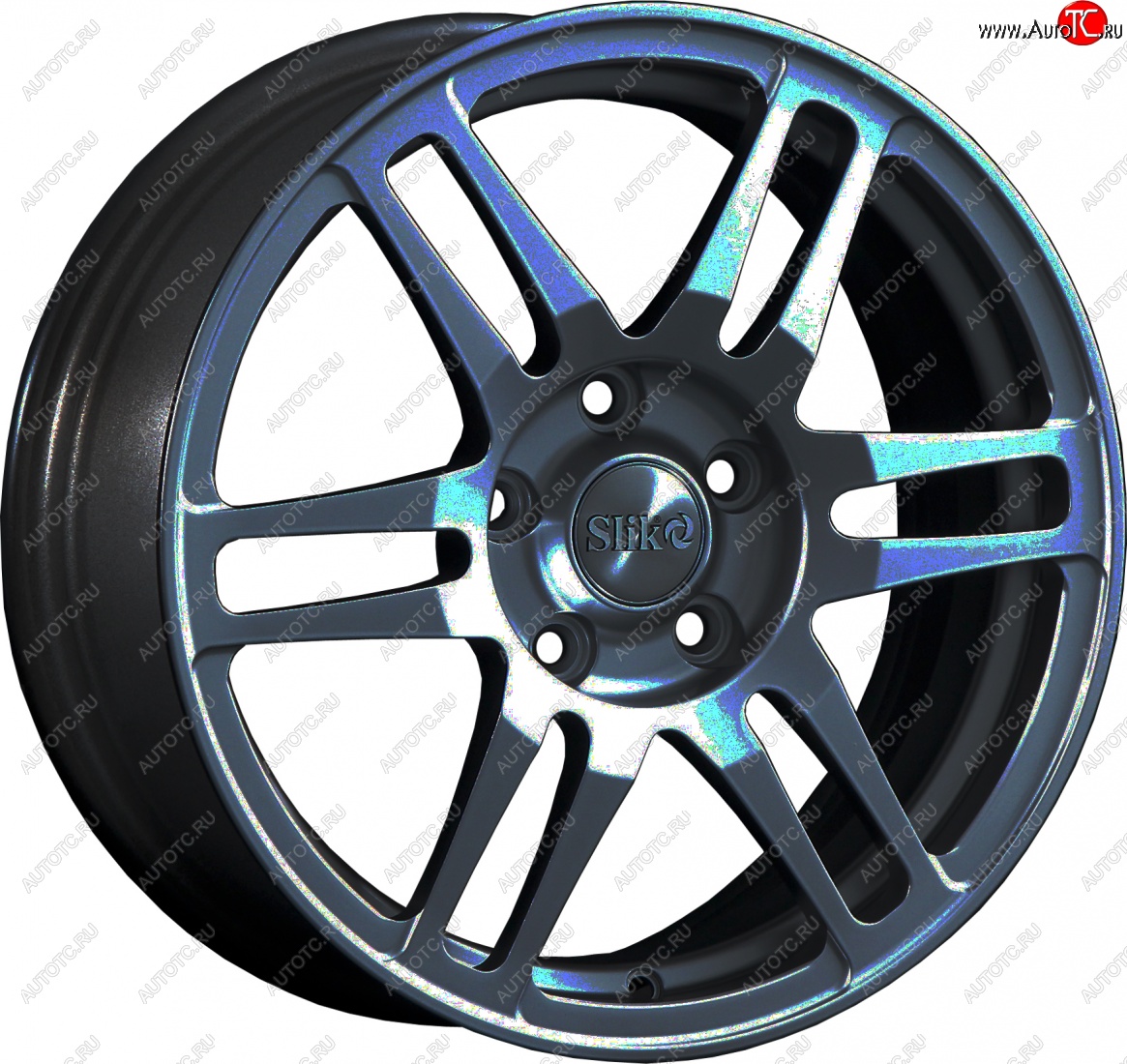 12 949 р. Кованый диск Slik classik R16x6.5 Графит матовый (GRF2) 6.5x16   (Цвет: GRF2)  с доставкой в г. Кемерово