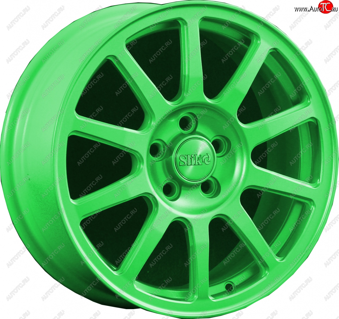 18 999 р. Кованый диск Slik classik R16x6.5 RAL 6038 ярко-зеленый (6038) 6.5x16   (Цвет: 6038)  с доставкой в г. Кемерово