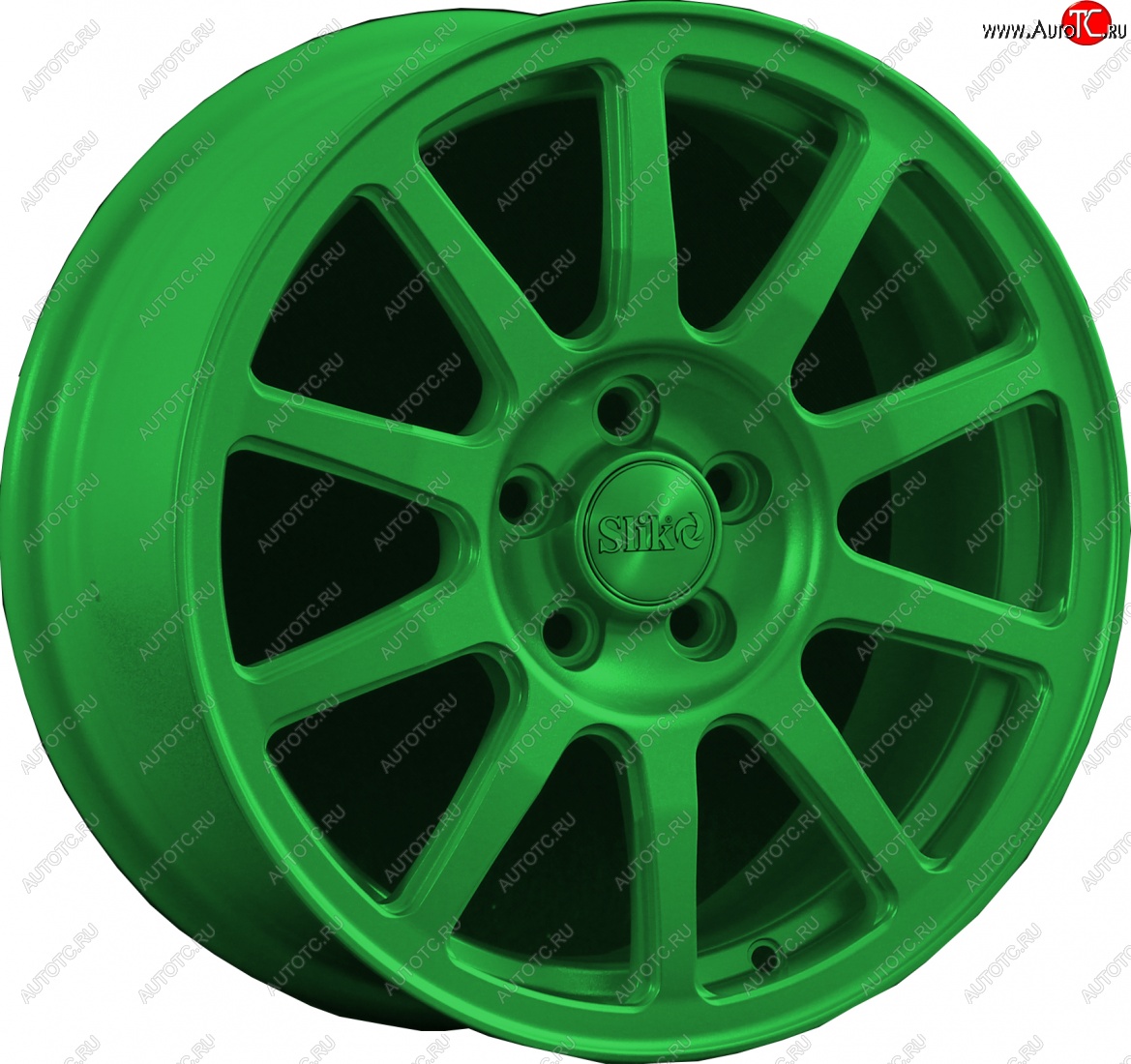 18 999 р. Кованый диск Slik classik R16x6.5 Зеленый (GREEN) 6.5x16   (Цвет: GREEN)  с доставкой в г. Кемерово