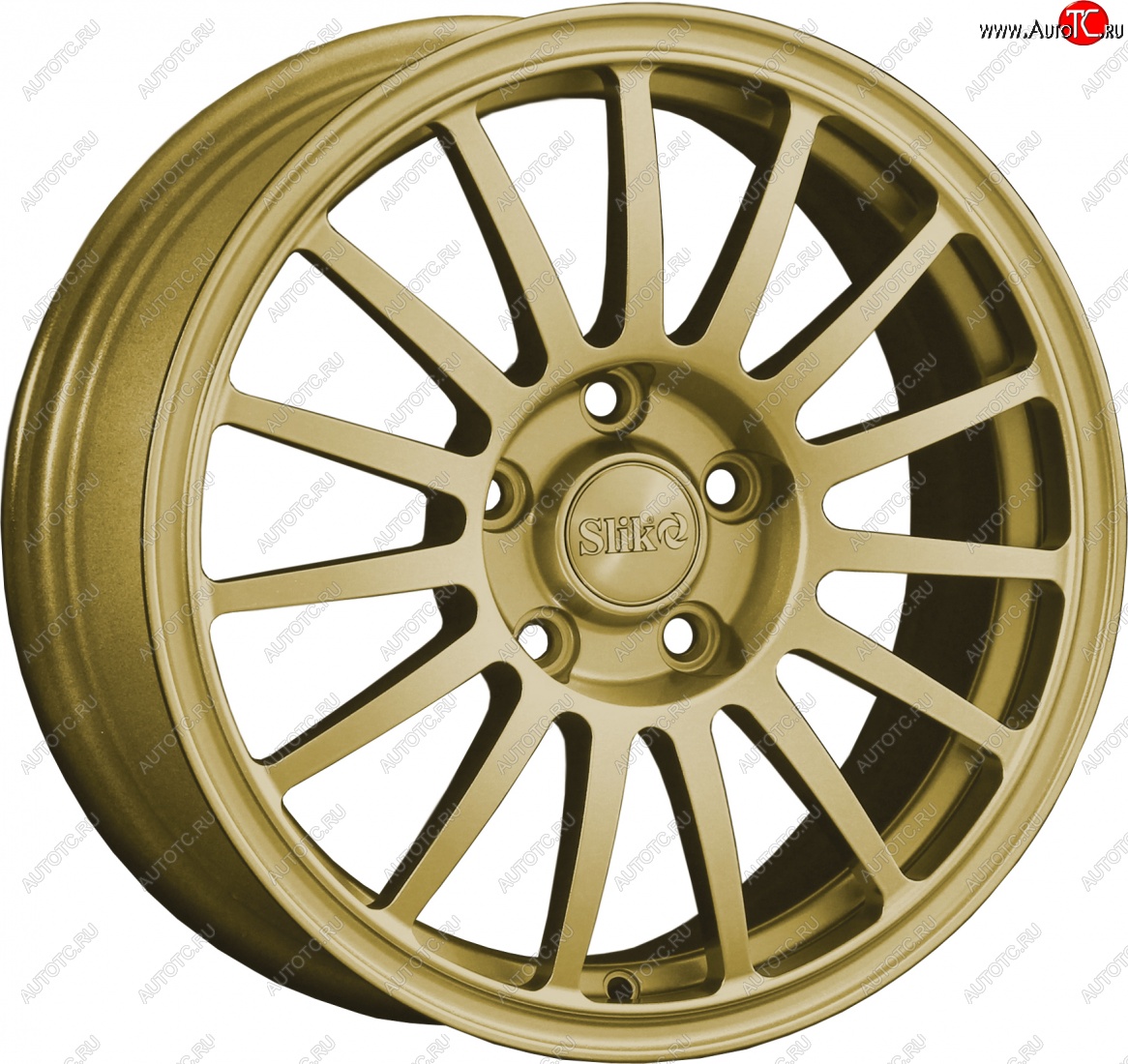 15 249 р. Кованый диск Slik classik R16x6.5 Золотой (G) 6.5x16 Volkswagen Golf 5 хэтчбэк (2003-2009) 5x112.0xDIA57.1xET47.0 (Цвет: G)