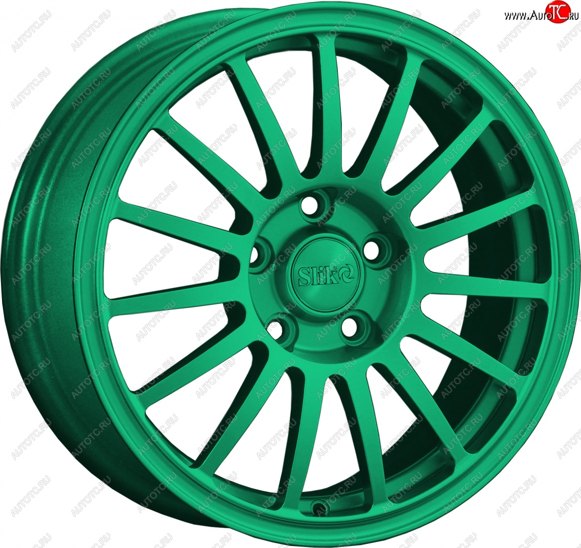 15 249 р. Кованый диск Slik classik R16x6.5 Candy Green изумрудно-зеленый 6.5x16   (Цвет: Candy Green изумрудно-зеленый 6.5x16)  с доставкой в г. Кемерово