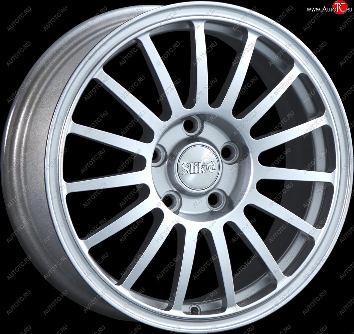 15 249 р. Кованый диск Slik classik R16x6.5 Серебристый светлый (S16) 6.5x16   (Цвет: S16)  с доставкой в г. Кемерово