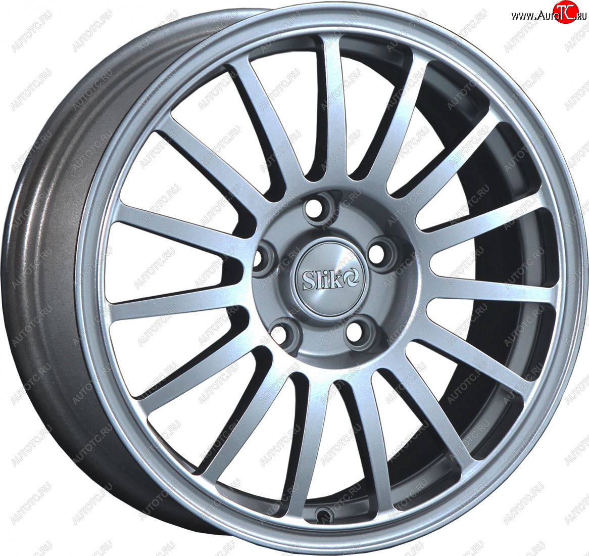 15 249 р. Кованый диск Slik classik R16x6.5 Серебристый тёмный (S25) 6.5x16   (Цвет: S25)  с доставкой в г. Кемерово