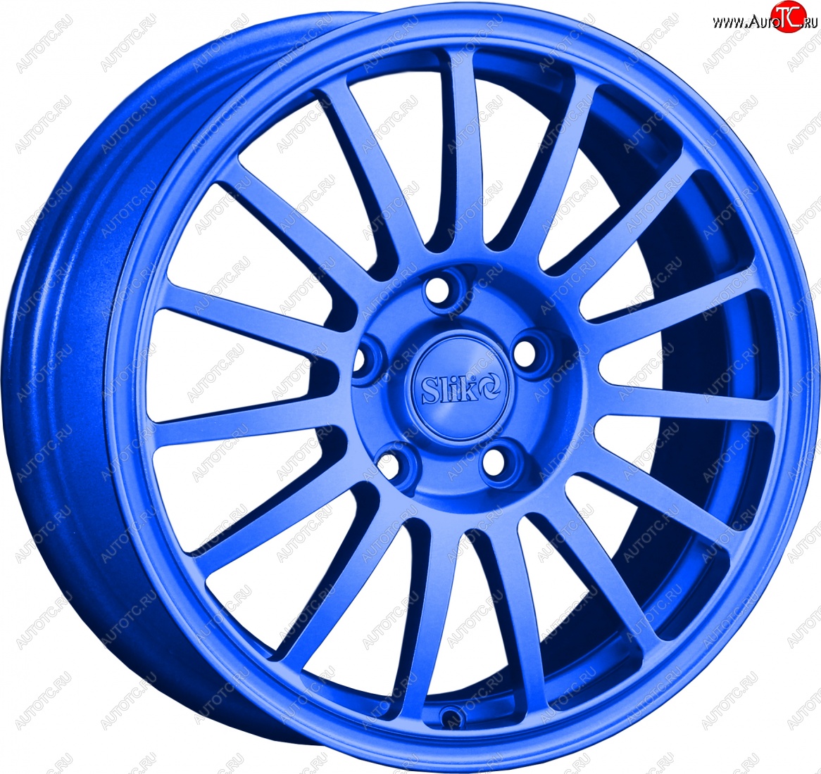 15 249 р. Кованый диск Slik classik R16x6.5 Синий (BLUE) 6.5x16   (Цвет: BLUE)  с доставкой в г. Кемерово