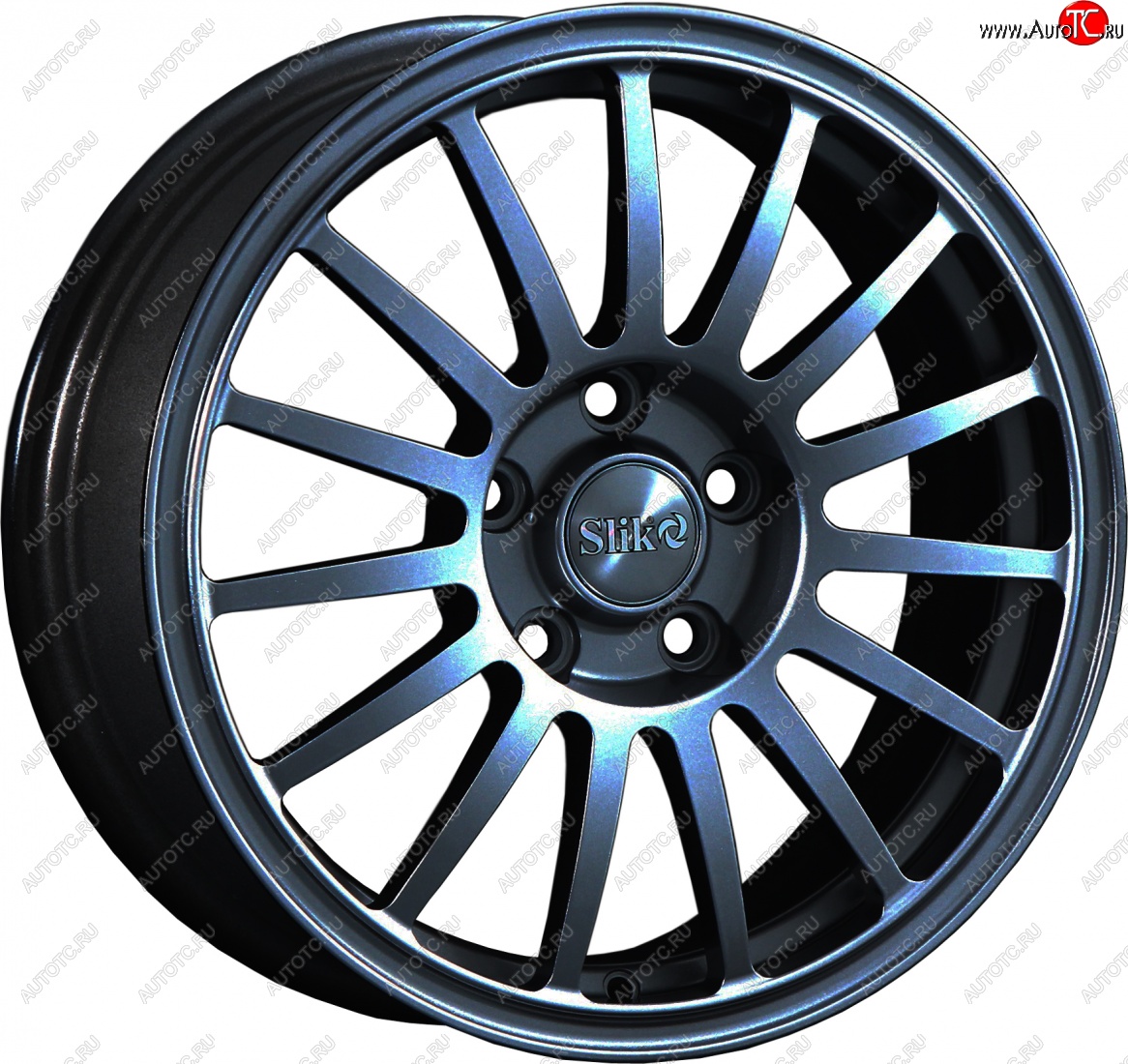15 249 р. Кованый диск Slik classik R16x6.5 Черный глянцевый (BK) 6.5x16   (Цвет: BK)  с доставкой в г. Кемерово