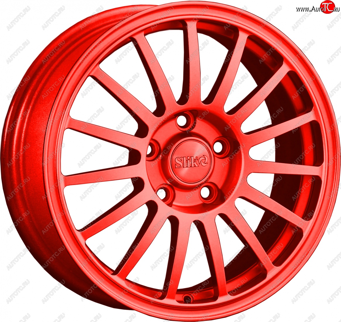 15 249 р. Кованый диск Slik classik R16x6.5 RAL 3026 ярко-алый (3026) 6.5x16   (Цвет: 3026)  с доставкой в г. Кемерово