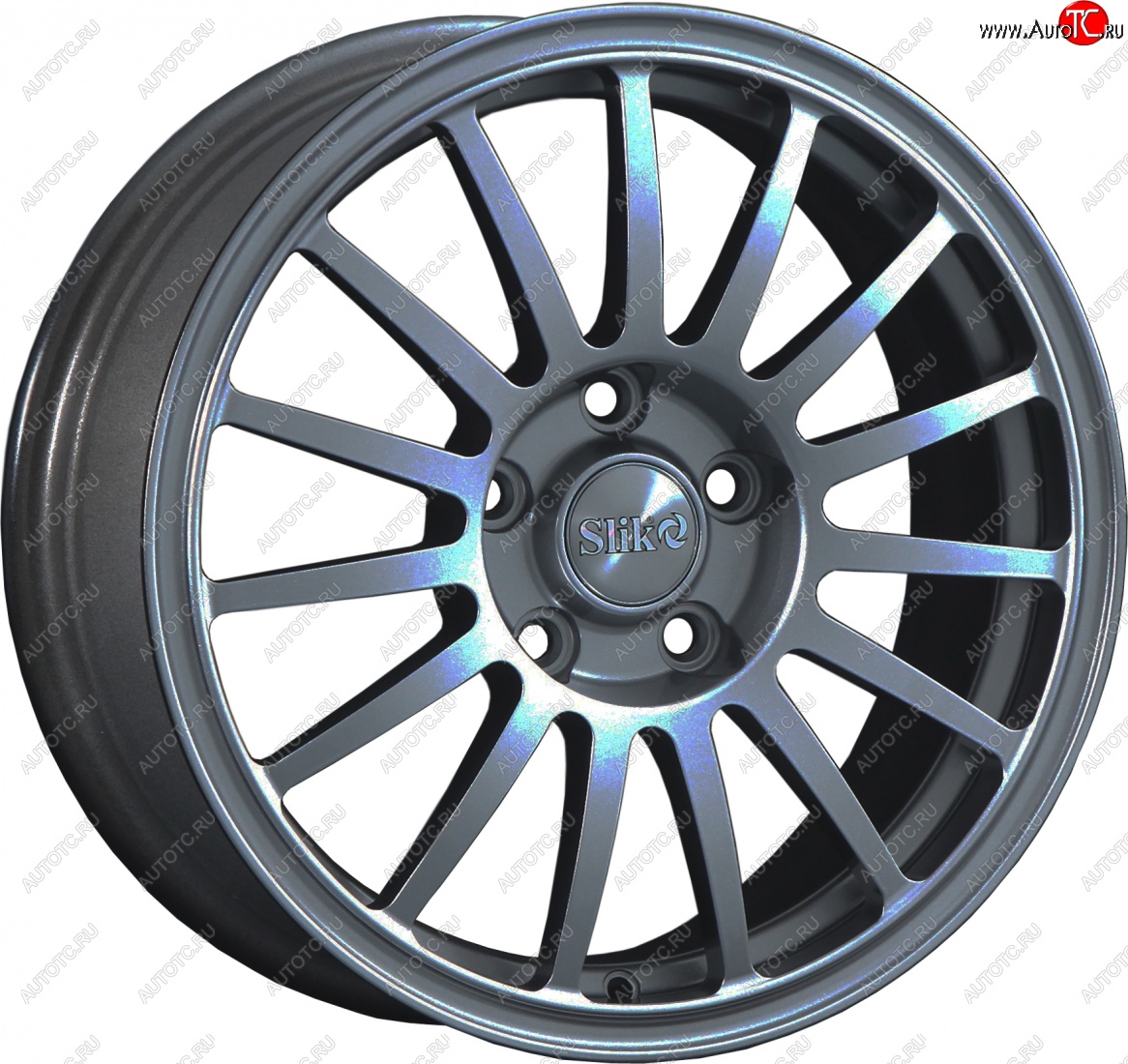 15 249 р. Кованый диск Slik classik R16x6.5 Графит глянцевый (GM) 6.5x16   (Цвет: GM)  с доставкой в г. Кемерово