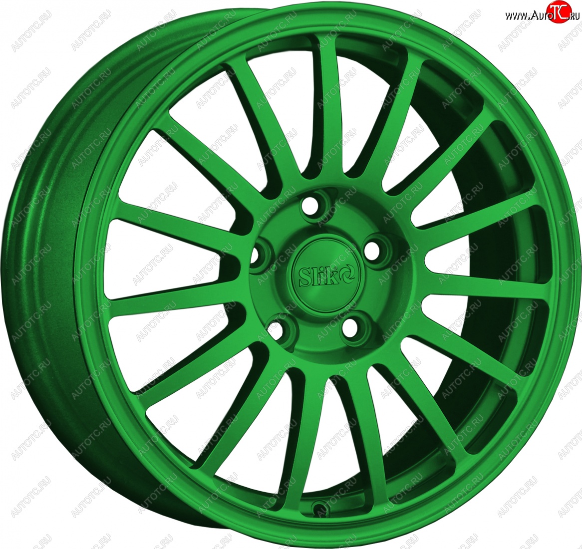 15 249 р. Кованый диск Slik classik R16x6.5 Зеленый (GREEN) 6.5x16   (Цвет: GREEN)  с доставкой в г. Кемерово