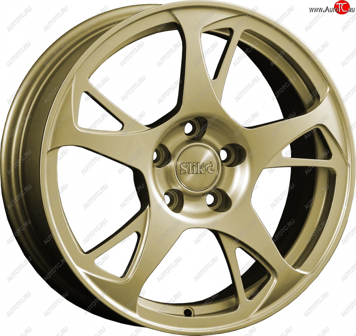 10 999 р. Кованый диск Slik classik R16x6.5 Золотой (G) 6.5x16   (Цвет: G)  с доставкой в г. Кемерово