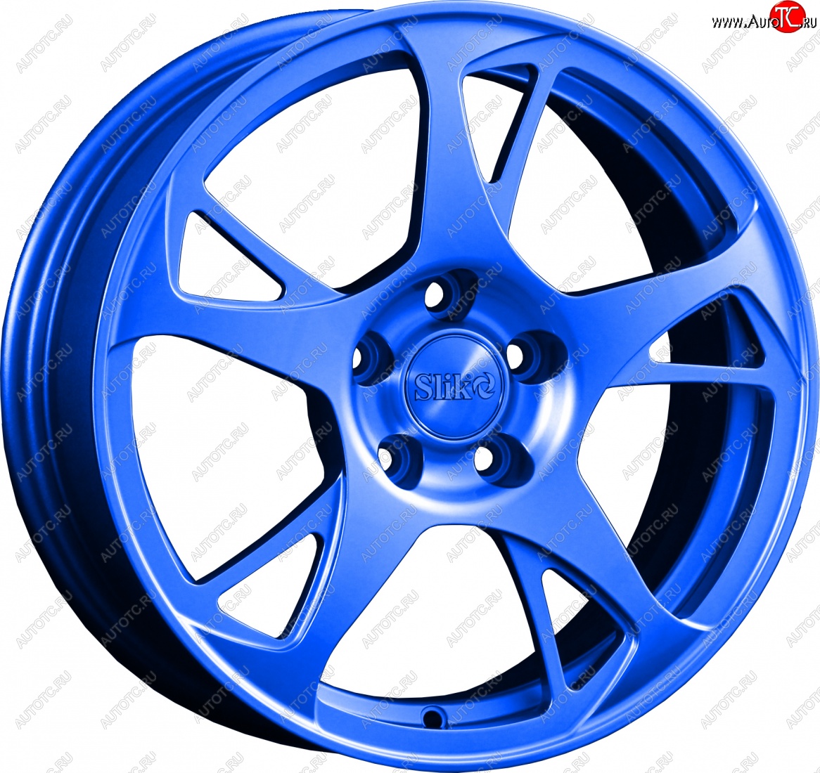 10 999 р. Кованый диск Slik classik R16x6.5 Синий (BLUE) 6.5x16   (Цвет: BLUE)  с доставкой в г. Кемерово