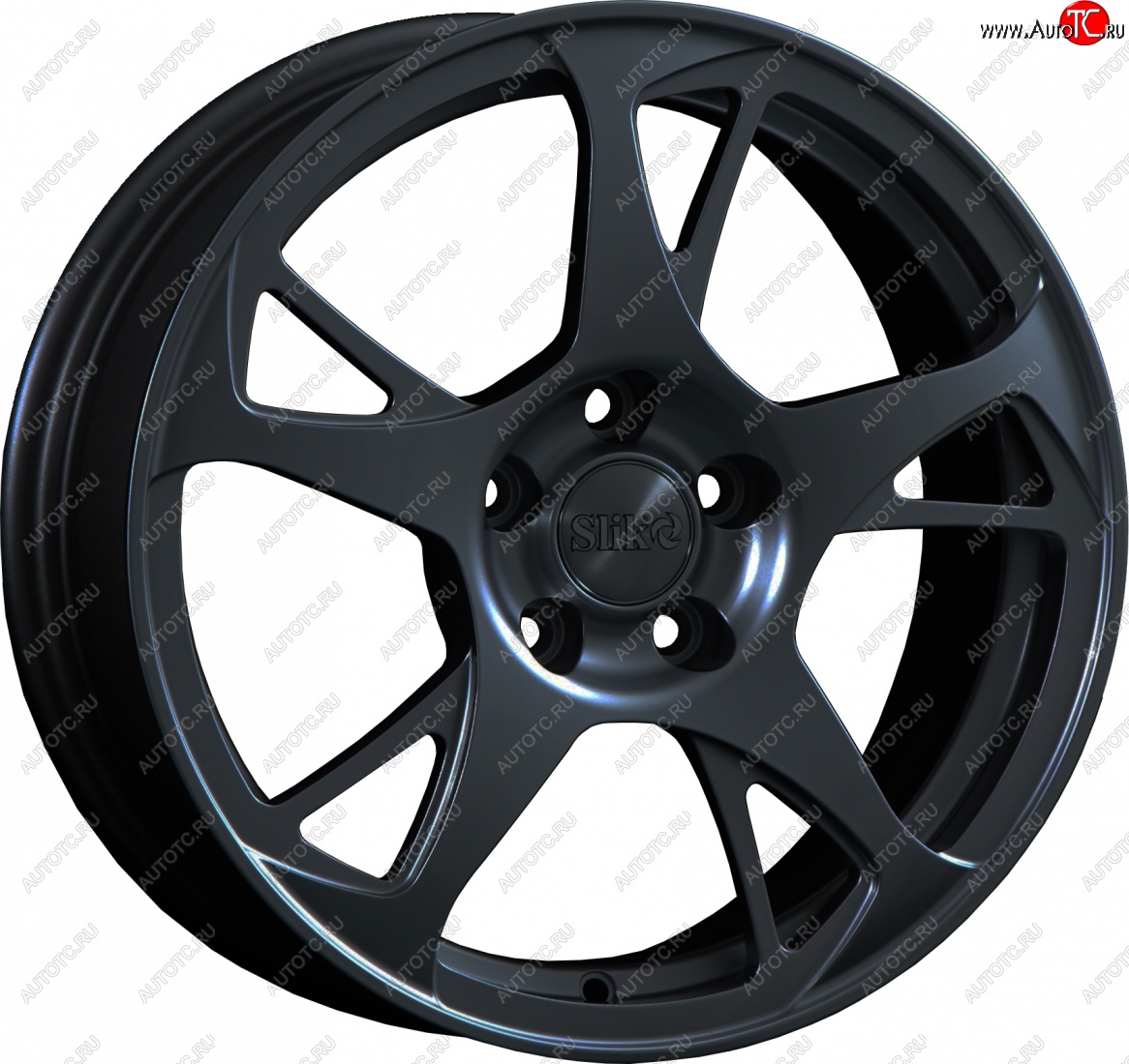 10 999 р. Кованый диск Slik classik R16x6.5 Черный глянцевый (BK) 6.5x16   (Цвет: BK)  с доставкой в г. Кемерово