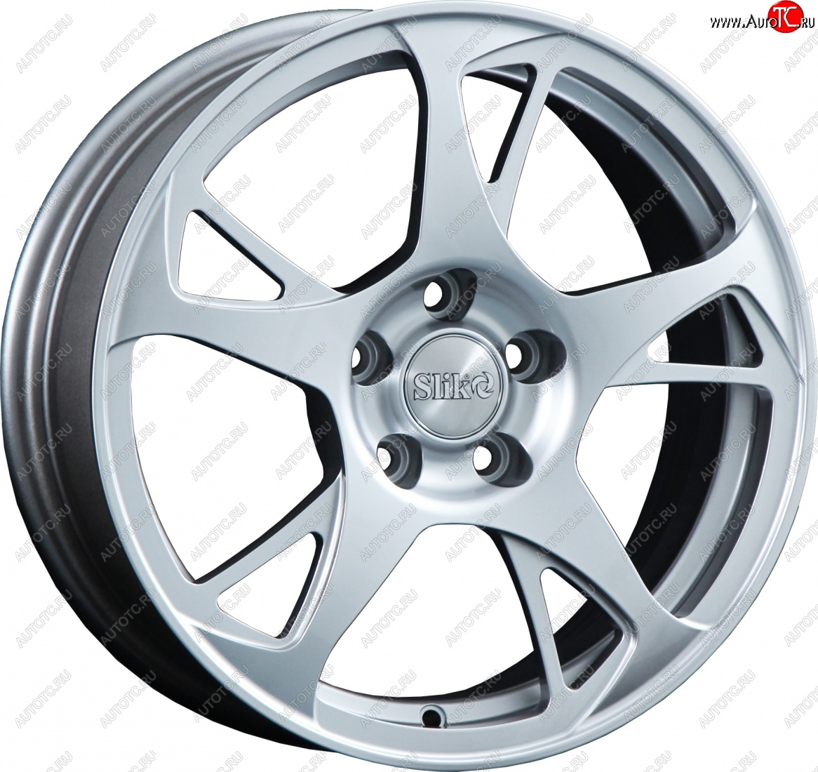 10 699 р. Кованый диск Slik classik R16x6.5 Яркое-блестящее серебро (HPB) 6.5x16   (Цвет: HPB)  с доставкой в г. Кемерово