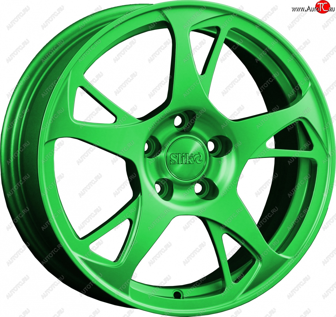 10 999 р. Кованый диск Slik classik R16x6.5 RAL 6038 ярко-зеленый (6038) 6.5x16   (Цвет: 6038)  с доставкой в г. Кемерово