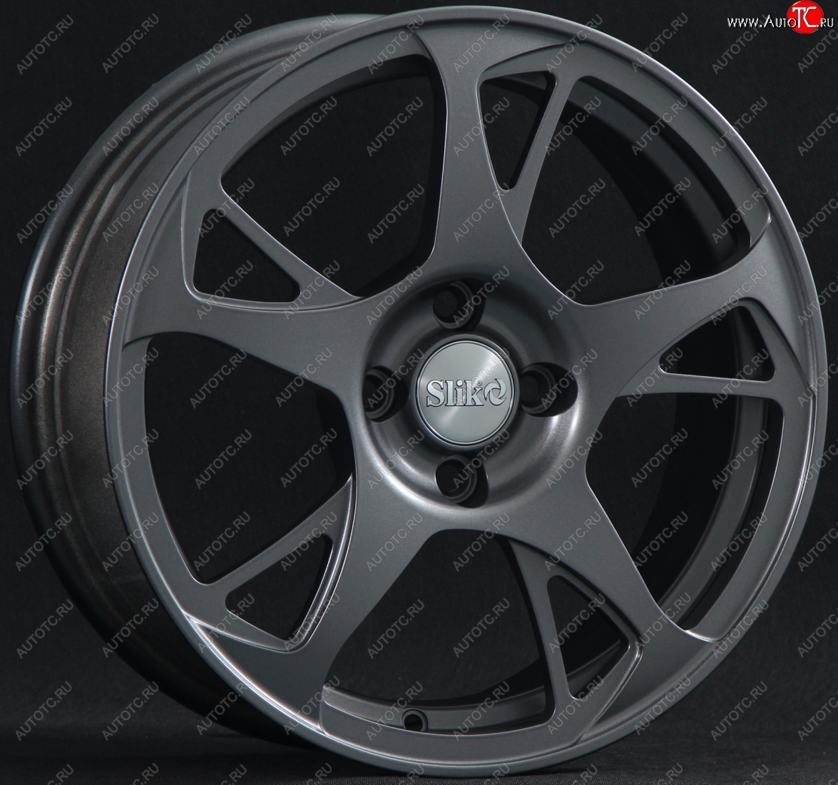 10 999 р. Кованый диск Slik classik R16x6.5 Графит глянцевый (GM) 6.5x16   (Цвет: GM)  с доставкой в г. Кемерово