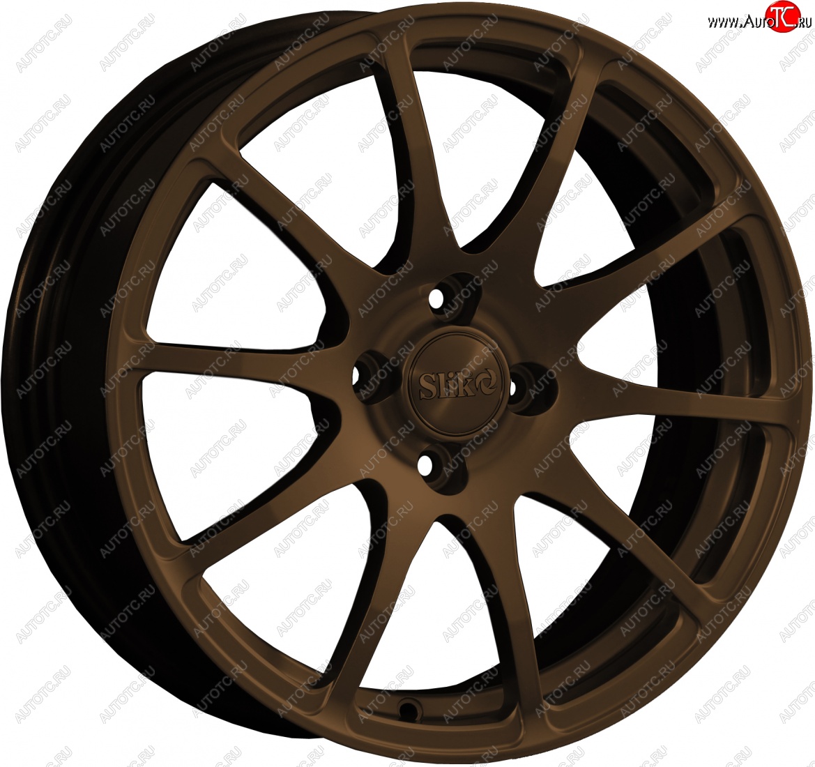 18 999 р. Кованый диск Slik classik R16x6.5 Коньячная бронза. Глянец (BRZCGN) 6.5x16 технику из списка применимости (Цвет: BRZCGN)  с доставкой в г. Кемерово
