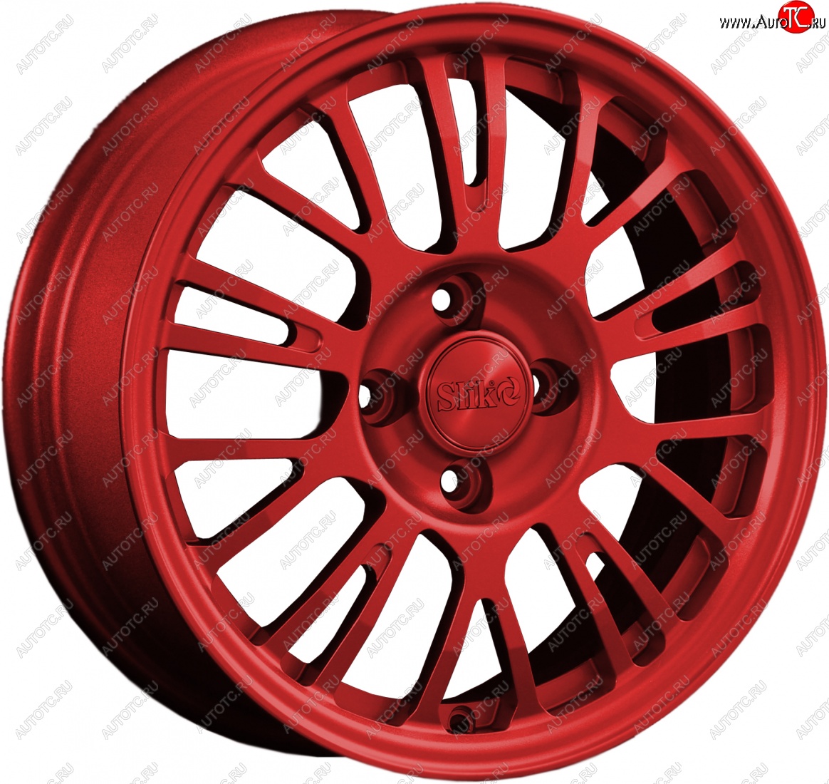 14 799 р. Кованый диск Slik Classik 6x15 (Candy красный)   (Цвет: Candy красный)  с доставкой в г. Кемерово