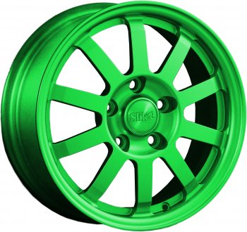 Кованый диск Slik Classik 6x15 (RAL 6038 ярко-зеленый)  (Цвет: RAL 6038 ярко-зеленый)
