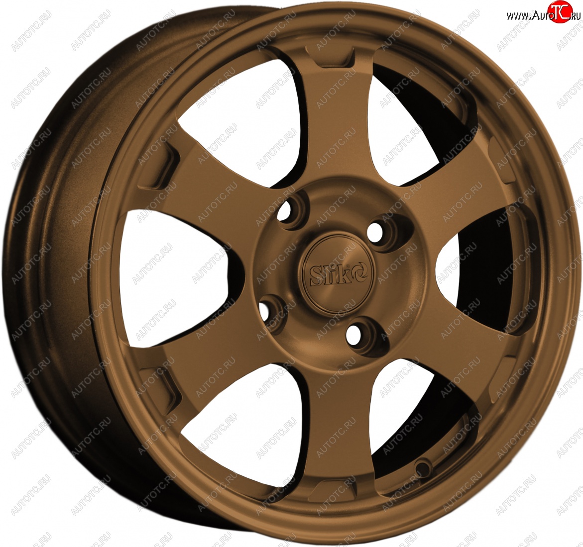 23 999 р. Кованый диск Slik Classik 6x15 (Металлик коньячная бронза. Глянец)   (Цвет: Металлик коньячная бронза. Глянец)  с доставкой в г. Кемерово