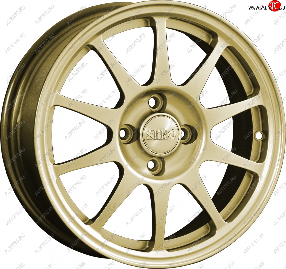 23 999 р. Кованый диск Slik Classik 6x15 (Металлик золотой)   (Цвет: Металлик золотой)  с доставкой в г. Кемерово