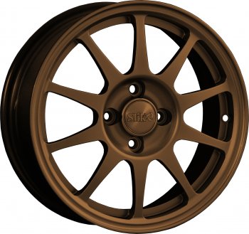 Кованый диск Slik Classik 6x15 (Металлик коньячная бронза. Глянец)  (Цвет: Металлик коньячная бронза. Глянец)