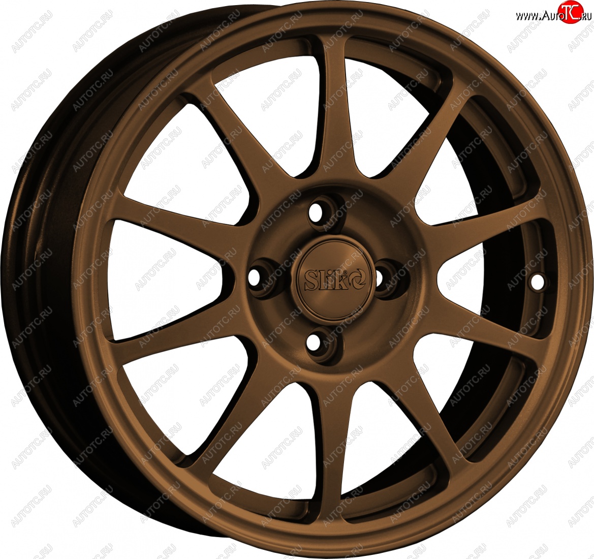 23 999 р. Кованый диск Slik Classik 6x15 (Металлик коньячная бронза. Глянец)   (Цвет: Металлик коньячная бронза. Глянец)  с доставкой в г. Кемерово