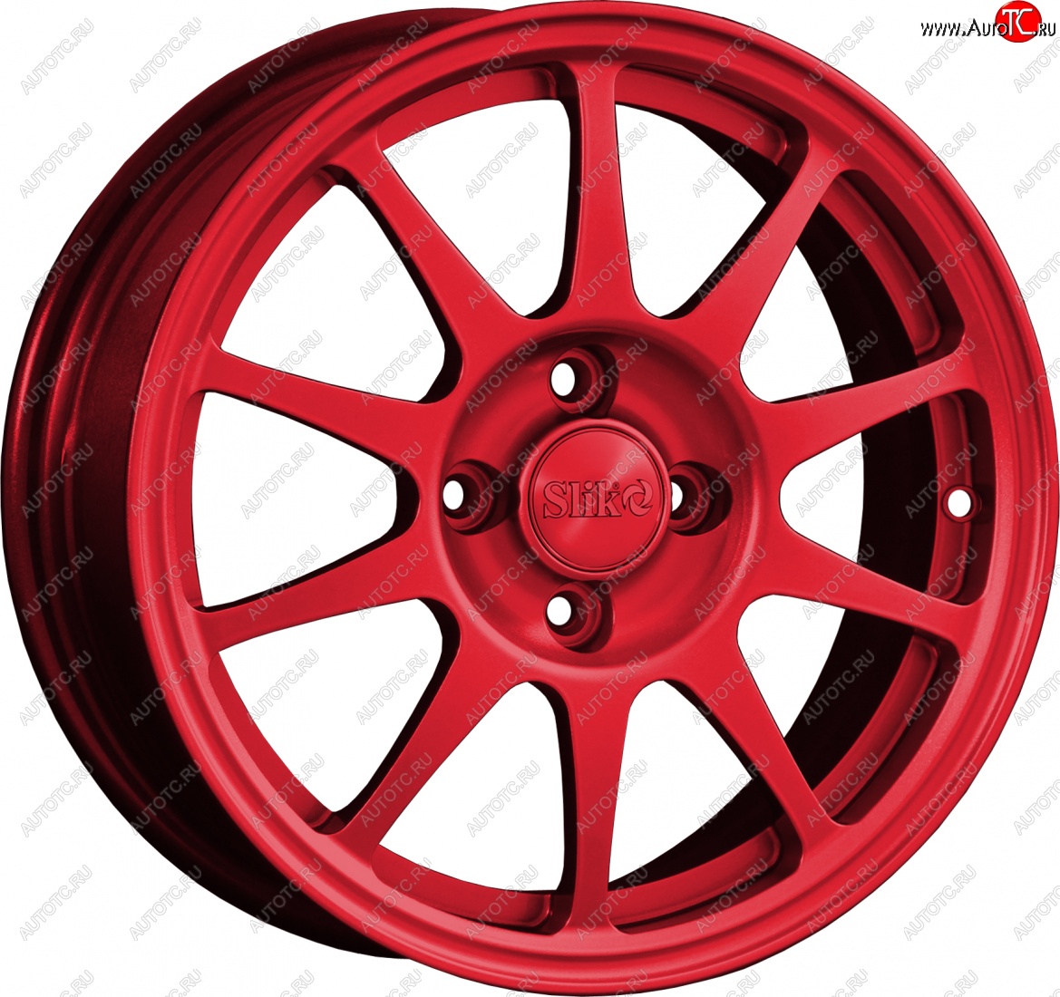 14 799 р. Кованый диск Slik Classik 6x15 (Candy красный)   (Цвет: Candy красный)  с доставкой в г. Кемерово