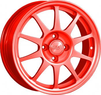 14 799 р. Кованый диск Slik Classik 6x14 (RAL 3026 ярко-алый)   (Цвет: RAL 3026 ярко-алый)  с доставкой в г. Кемерово. Увеличить фотографию 1