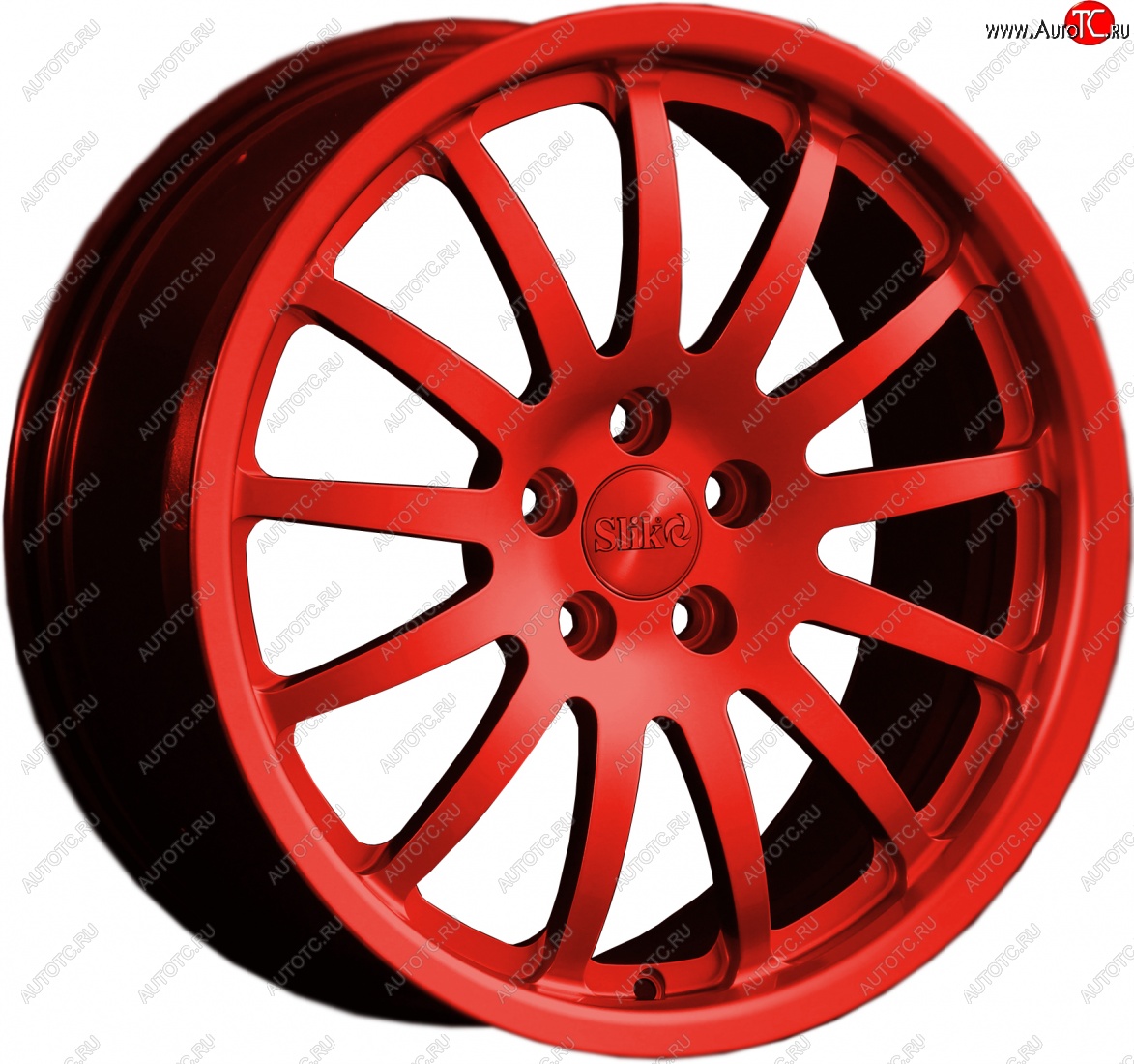 14 599 р. Кованый диск Slik classik R17x7.5 Красный (RED) 7.5x17   (Цвет: RED)  с доставкой в г. Кемерово