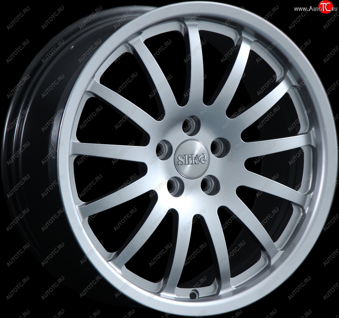 14 399 р. Кованый диск Slik classik R17x7.5 Серебристый светлый (S16) 7.5x17   (Цвет: S16)  с доставкой в г. Кемерово