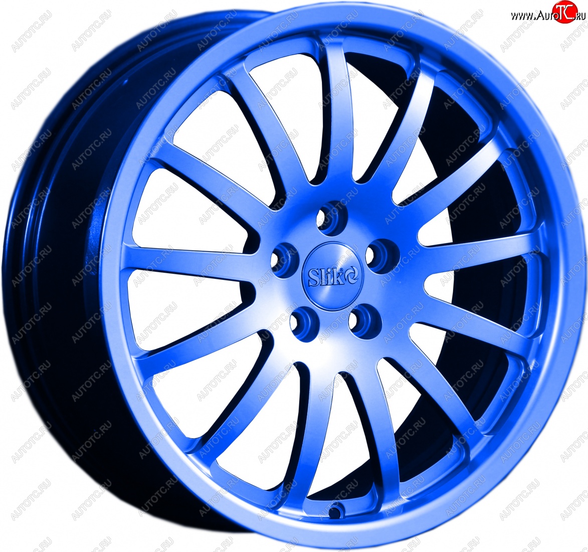 14 599 р. Кованый диск Slik classik R17x7.5 Синий (BLUE) 7.5x17   (Цвет: BLUE)  с доставкой в г. Кемерово