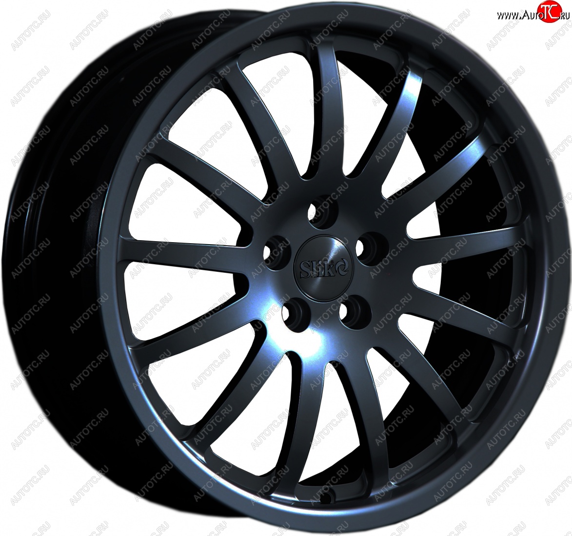 14 399 р. Кованый диск Slik classik R17x7.5 Черный матовый (MB) 7.5x17   (Цвет: MB)  с доставкой в г. Кемерово