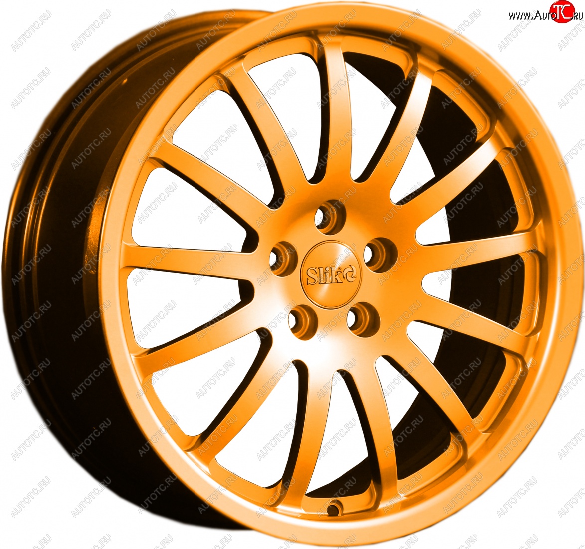 14 599 р. Кованый диск Slik classik R17x7.5 Ярко-оранжевый (ORANGE) 7.5x17   (Цвет: ORANGE)  с доставкой в г. Кемерово