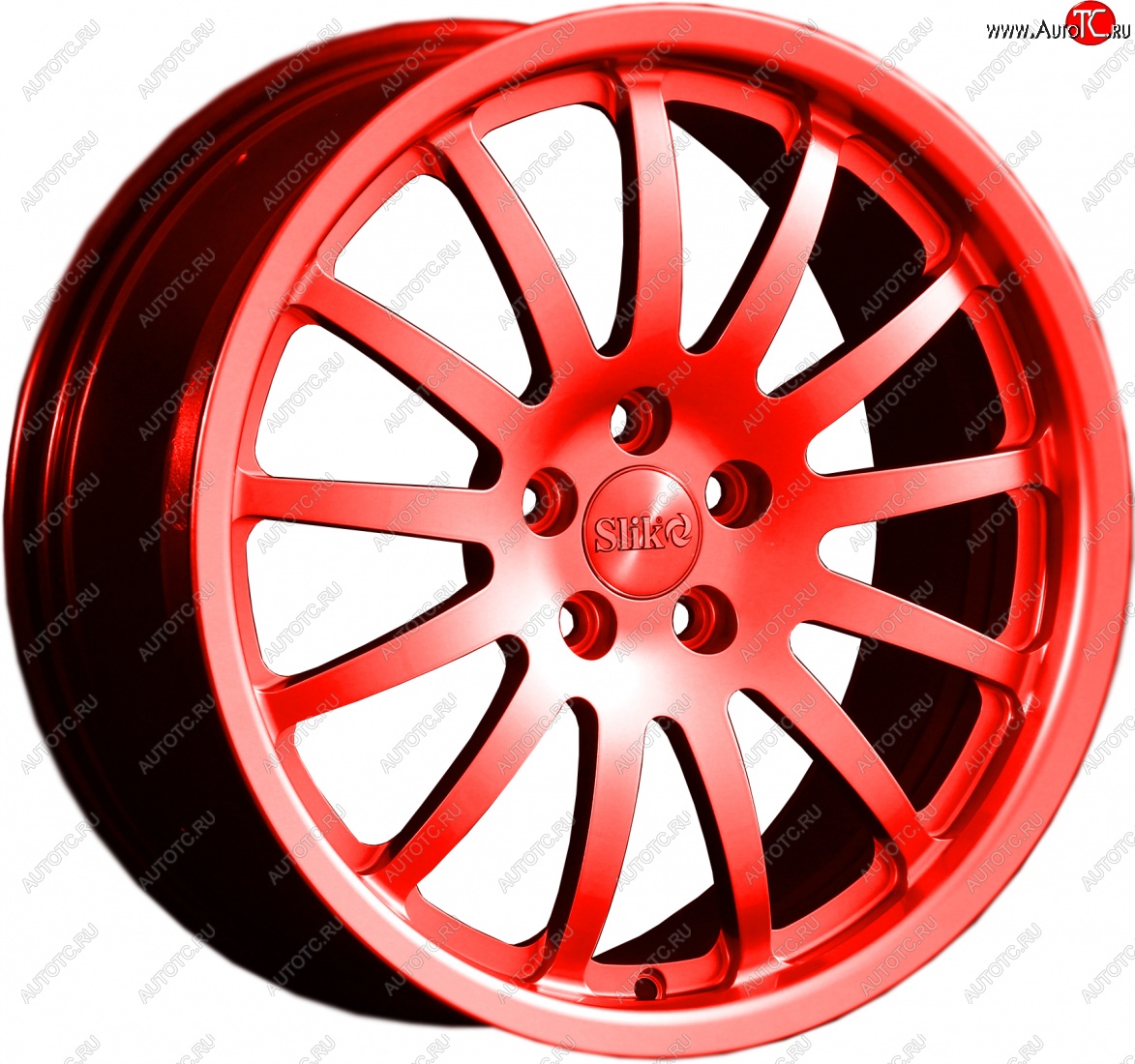 14 599 р. Кованый диск Slik classik R17x7.5 RAL 3026 ярко алый (3026) 7.5x17   (Цвет: 3026)  с доставкой в г. Кемерово